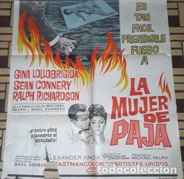 Kino: la mujer de paja afiche gina lollobrigida sean connery c15
