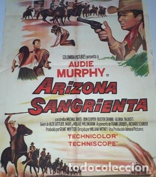 Kino: arizona sangrienta afiche audie murphy michael dante i28