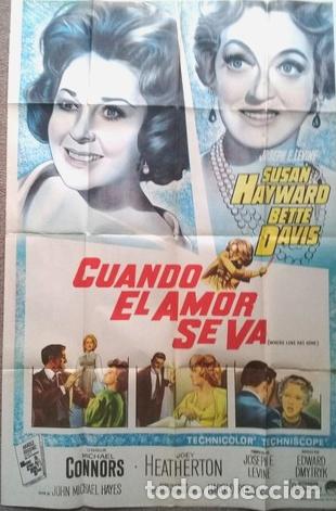 Kino: antiguo afiche de pelicula cuando el amor se va 675