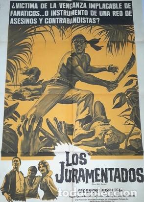 Kino: los juramentados afiche jock mahoney margia dean t33