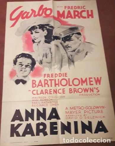 Cine: afiche original greta garbo ana karenina