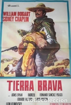 Kino: tierra brava afiche william bogart sidney chaplin m9