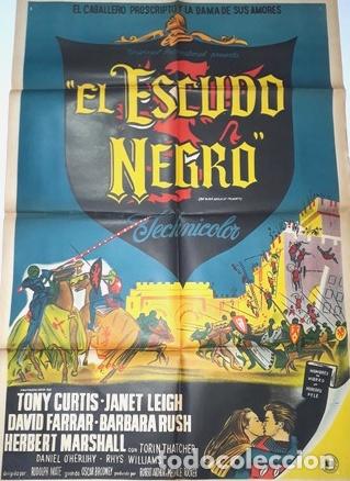 Kino: el escudo negro afiche tony curtis janet leigh dfarrar ab50