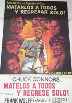 Kino: matarlos a todos y regresar solo afiche chuck connors n36
