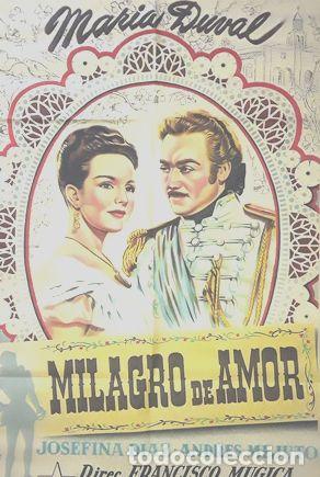 Kino: afiche cine milagro de amor maria duval francisco mugica m1