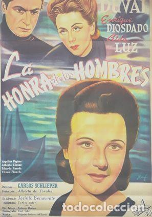 Kino: afiche cine la honra de los hombres maria duval schlieper