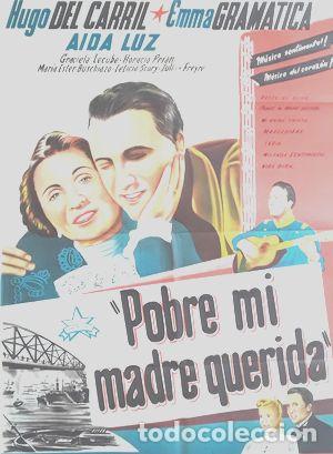 Kino: afiche cine pobre mi madre querida hugo del carril manzi