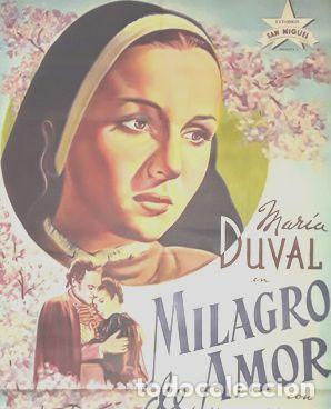 Kino: afiche cine milagro de amor maria duval francisco mugica m2