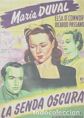 Kino: afiche cine la senda oscura maria duval ricardo passano