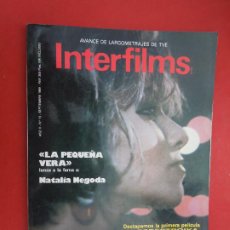 Cine: INTERFILMS REVISTA Nº 13- 09-1989 - LA PEQUEÑA VERA - NATALIA NEGODA - PELICULA DE PERESTROIKA. Lote 328361553