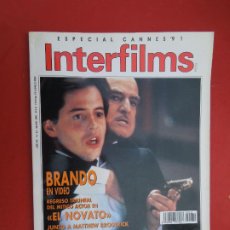 Cine: INTERFILMS REVISTA Nº 32- MAYO 1991 - BRANDO EN VIDEO - EL NOVATO - TIM BURTON - HOPKINS. Lote 328363703