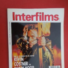 Cine: INTERFILMS REVISTA Nº 33 -06-1991- KEVIN COSTNER - ROBIN HOOD - ESPERANZA ROY - JAVIER AGUIRRE. Lote 328363873