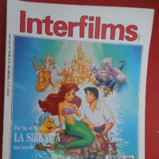 Cine: INTERFILMS REVISTA Nº 37- 10-1991- LA SIRENITA EN VIDEO - KIRK DOUGLAS - PACO RABAL -FERNANDO FERNAN. Lote 328365403