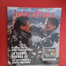 Cine: INTERFILMS REVISTA Nº 22-06-1990 - LA CUARTA GUERRA CON ROY SCHEIDER - LOS BEATTLES EN VIDEO