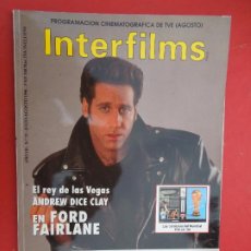 Cine: INTERFILMS REVISTA Nº 23 - 07-08-1990 - ANDREW DICE CLAY EN FORD FARLANE - FRITZ LANG. Lote 328367538