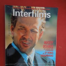 Cine: INTERFILMS REVISTA Nº 25-10-1990- MICKEY ROURKE - 37 HORAS DESESPERADAS - DAVID LYNCH. Lote 328371728