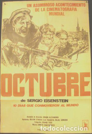 Cine: afiche original octubre rusia - Foto 1