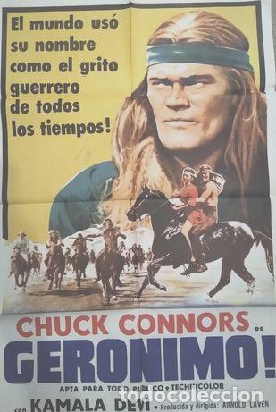 Cine: afiche de la pelicula geronimo 1962 - Foto 1