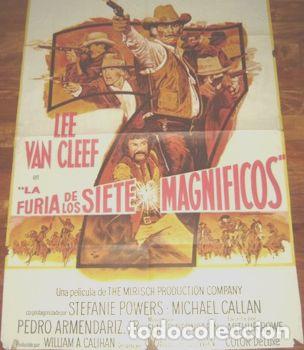 Kino: afiche de cine la furia de los siete magnificos lee van clee