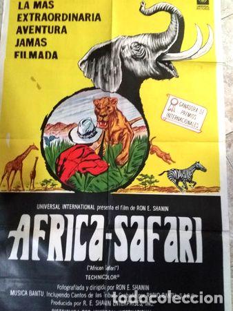 Kino: poster pelicula africa safari ano 1969 original