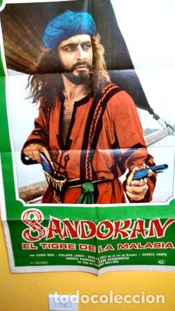 Kino: poster pelicula sandokan ano 1976 kabir bedi