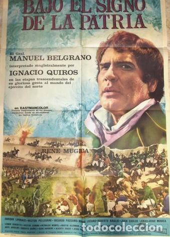 Kino: poster pelicula arg bajo el signo de la patria ano 1971