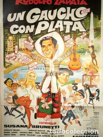 Kino: poster pelicula un gaucho con plata r zapata ano 1970