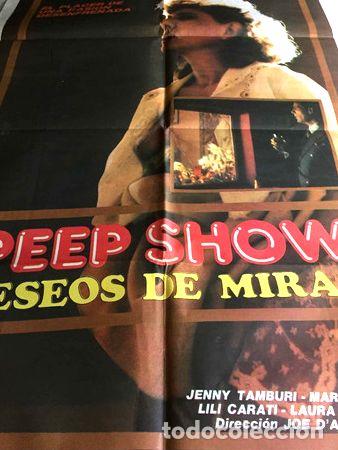 Kino: poster peep show deseos de mirar dir damato 1986