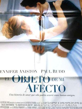 Cine: poster jennifer aniston en el objeto de mi afecto original - Foto 1