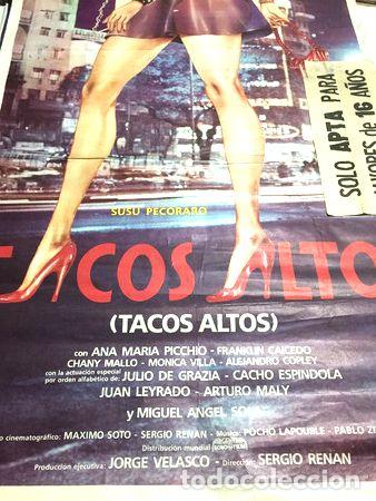 Kino: poster tacos altos con susu pecoraro ma sola 1985