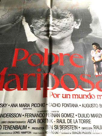Kino: poster pobre mariposa graciela borges raul de la torre 1986