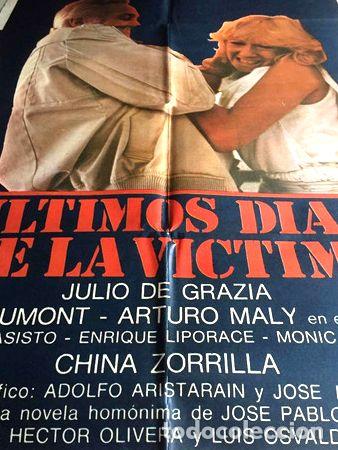Kino: poster ultimos dias de la victima luppi u dumont 1982