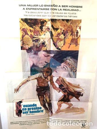 Kino: afiche de cine original cuando es preciso ser hombre