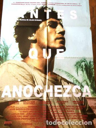Kino: poster javier barden antes que anochezca original