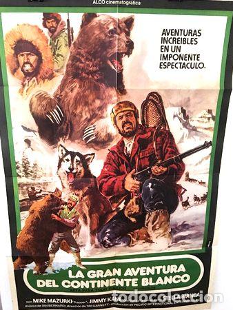 Kino: afiche de cine la gran aventura del continente blanco