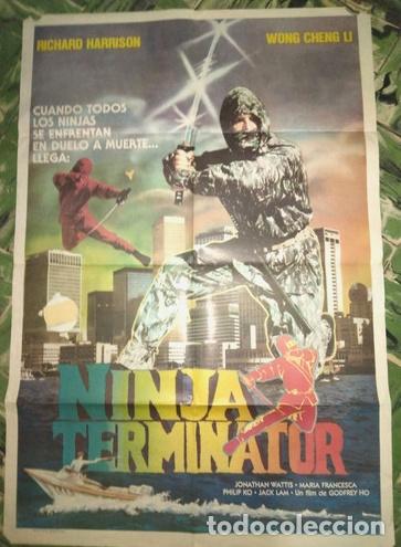 Kino: antiguo poster pelicula ninja terminator ano 1985