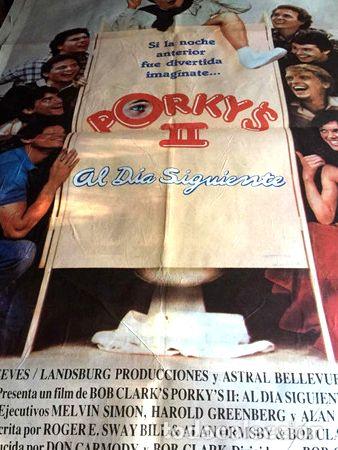 Kino: poster afiche cine porkys 2 al dia siguiente original