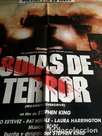Kino: poster ocho dias de terror stephen king ac dc musica 1986