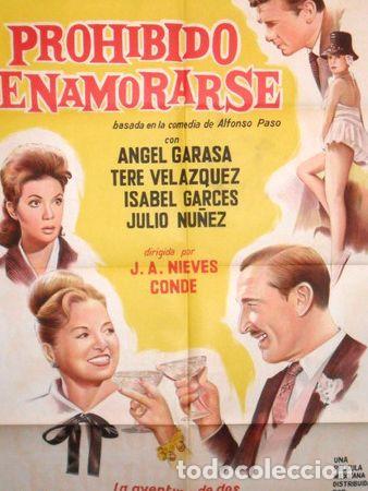 Kino: poster pelicula prohibido enamorarse ano 1961 original