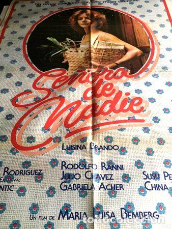 Kino: poster senora de nadie luisina brando 1982 original bemberg