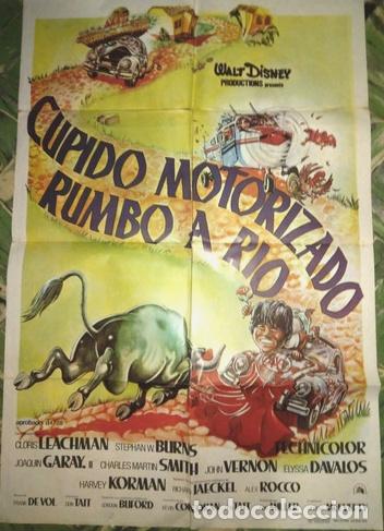 Kino: poster pelicula cupido motorizado rumbo a rio disney 1980