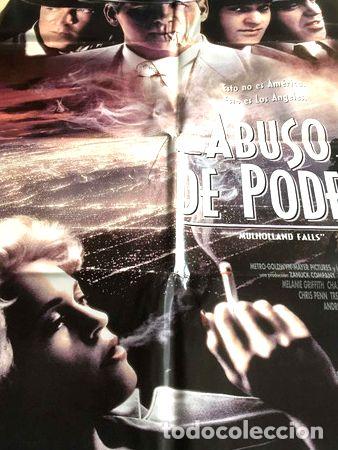 Cine: poster abuso de poder melanie griffith nick nolte original - Foto 1