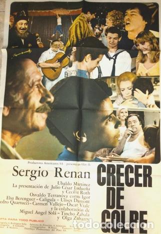 Kino: poster pelicula crecer de golpe ano 1977 sergio renan