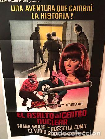 Kino: afiche de cine original el asalto al centro nuclear