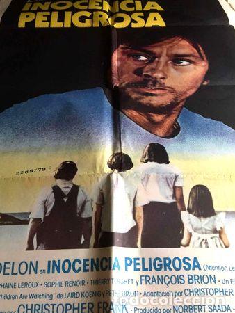 Kino: poster inocencia peligrosa con alain delon 1978