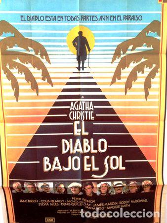 Kino: afiche de cine agatha christie el diablo bajo el sol