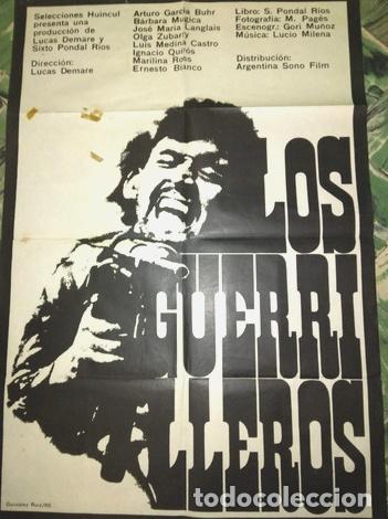 Kino: poster pelicula argentina los guerrilleros ano 1965