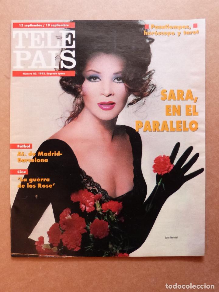 Cinema: Revista Tele Pais n&ordm; 82 Septiembre 1992 Sara Montiel en portada