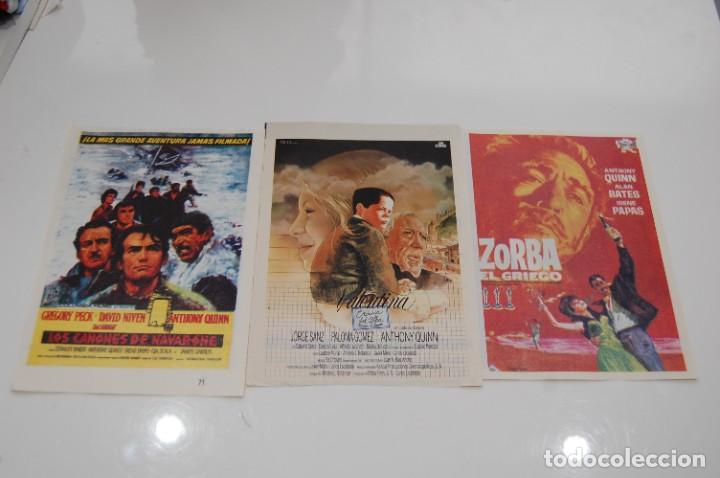 Cin&eacute;ma: ANTHONY QUINN 3 RECORTES DE CARTELES DE PELICULAS