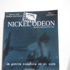 Cine: NICKEL ODEON Nº 19 2000. ESPECIAL GUERRA CIVIL ESPAÑOLA. FOTOS COLOR. 200 PÁG. Lote 342948163